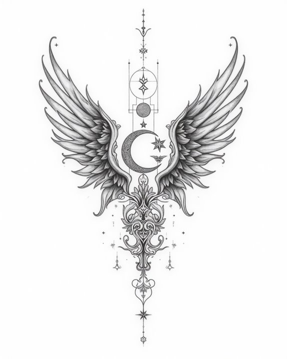 serene celestial guardian imagery