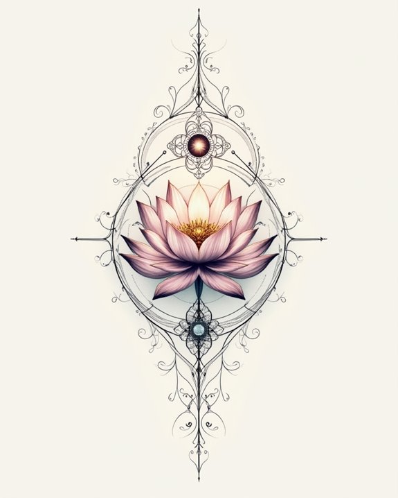 serene chakra lotus art