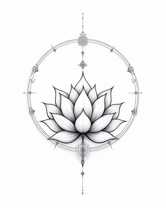 serene minimalist spiritual symbol