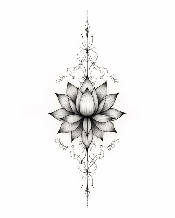 serene spiritual lotus symbol