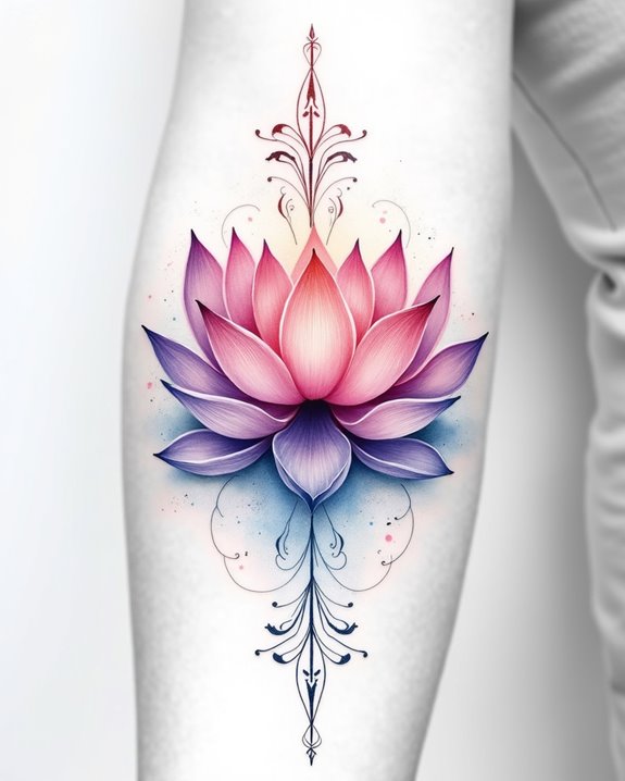 serenity in watercolor bloom
