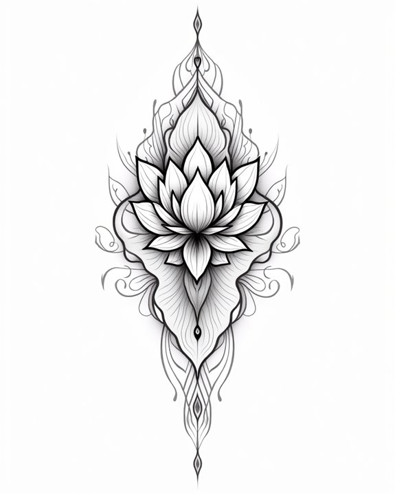 serenity through lotus art