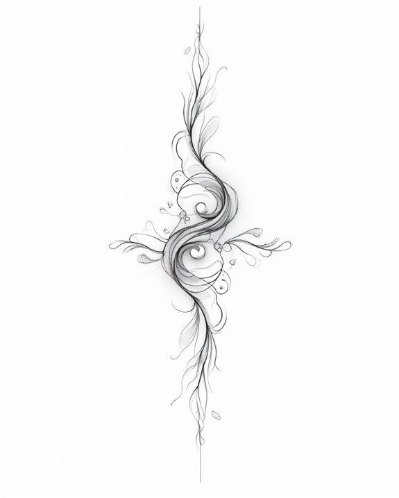 serenity through wave tattoos