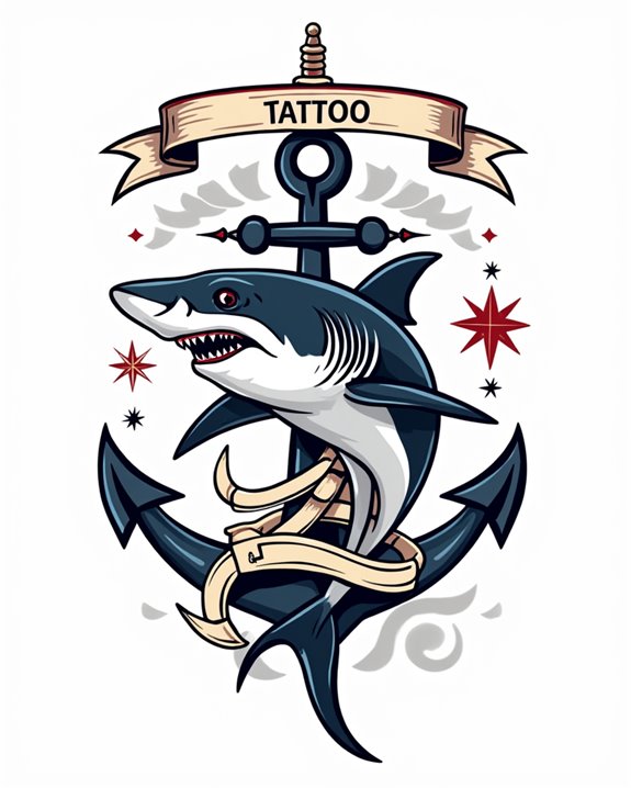 shark pinup marine myth