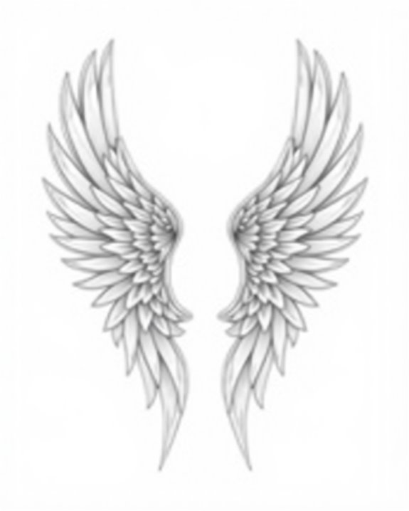sharp symmetrical wing details