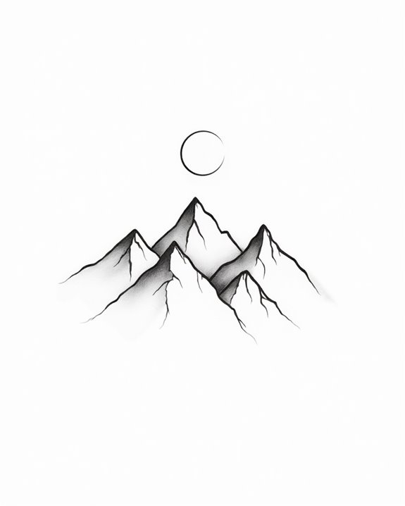 silent night mountain artwork