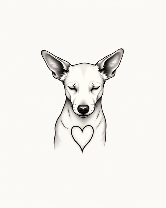 simple heartfelt canine art