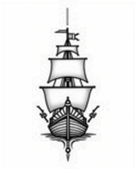 simple nautical guidance motif