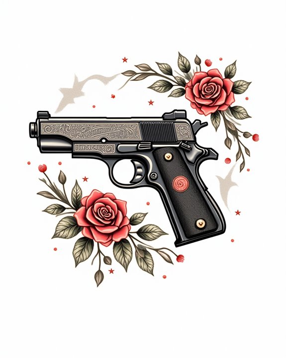 sleek bold minimalist gun