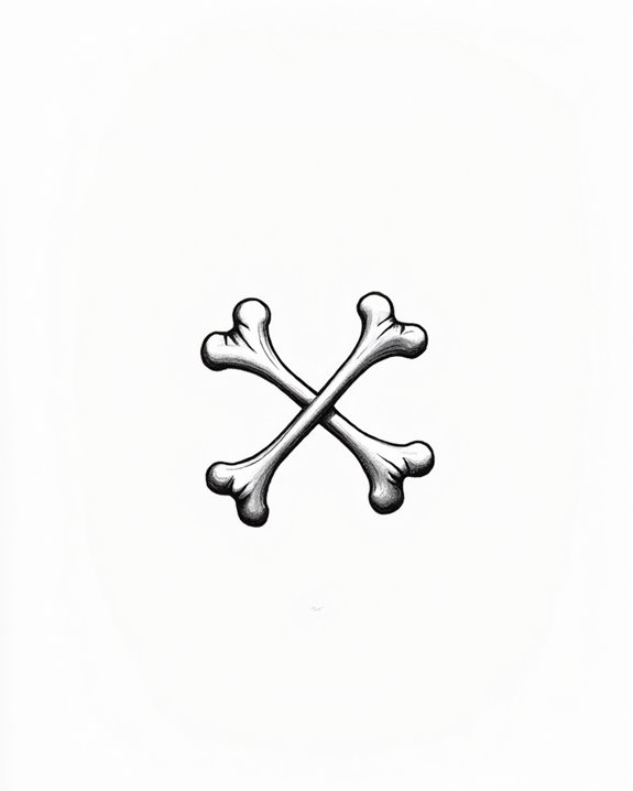 small bone tattoo elegance