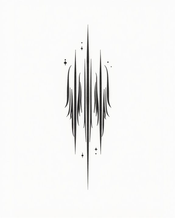 small fierce minimalistic tattoo