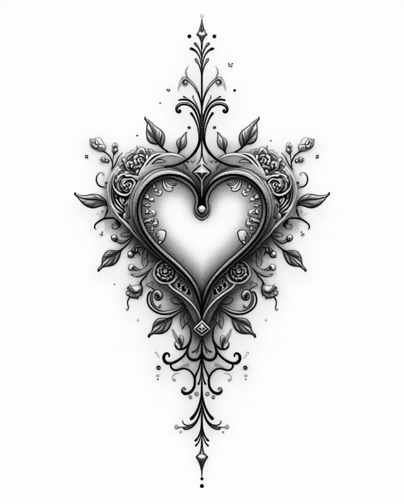 small heart personal engraving