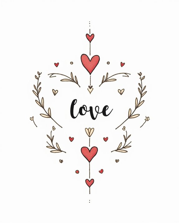 small love symbol tattoos