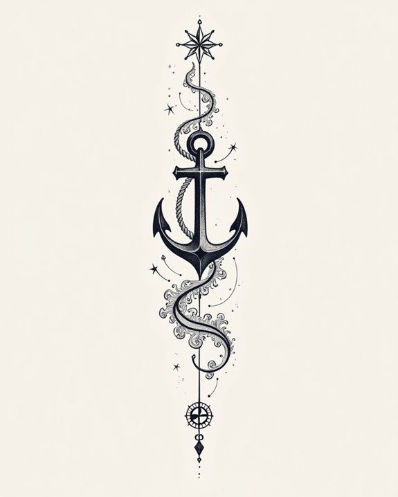 small maritime symbol tattoos