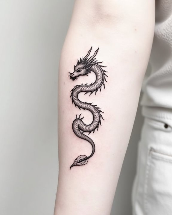 small mystical dragon charm