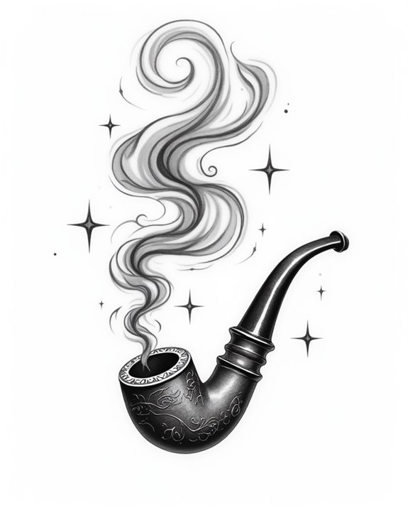 smoking gun with smoky wisps