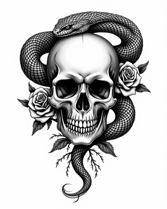 snake and skull symbolism