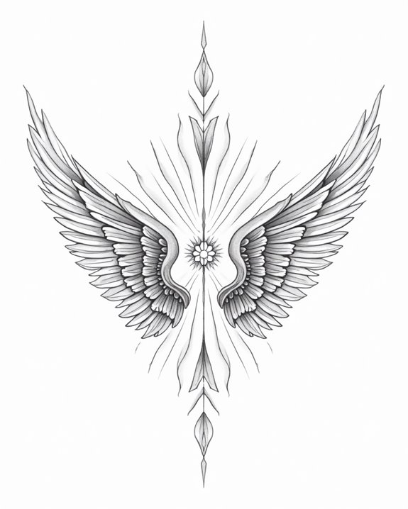 spiritual mandala angel wings