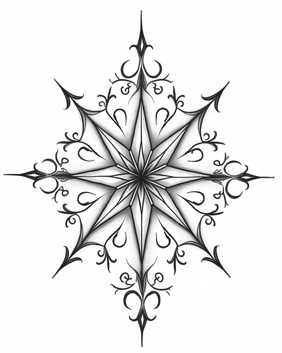 star tattoos symbolize guidance