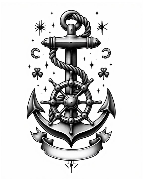 steady nautical minimalist symbols