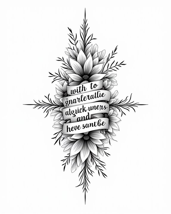 stylish motivational quote tattoos