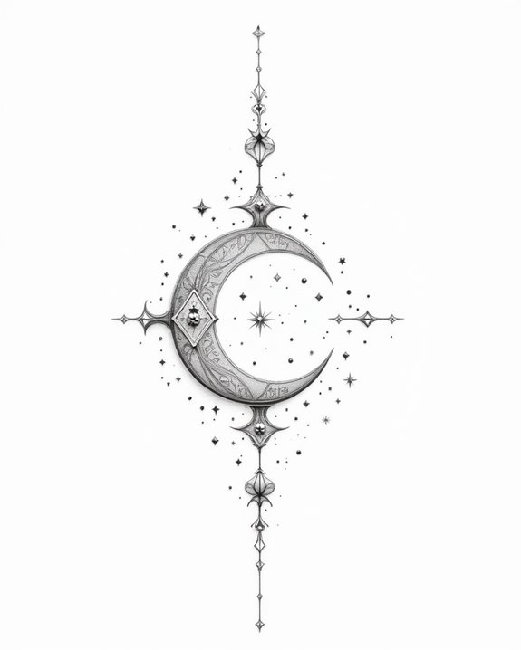 subtle celestial cosmic elegance