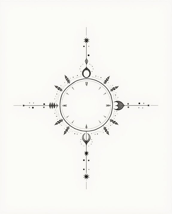 subtle celestial personalized tattoos