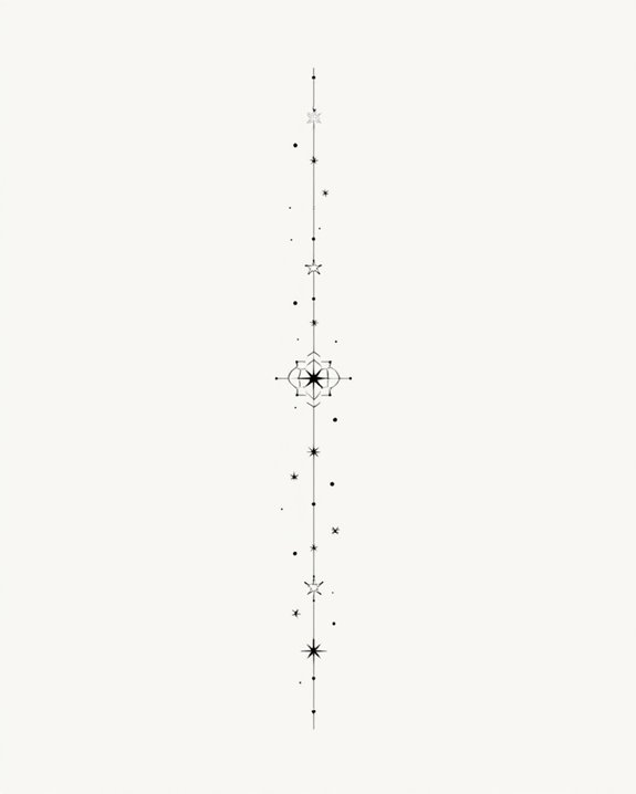 subtle elegant star tattoos