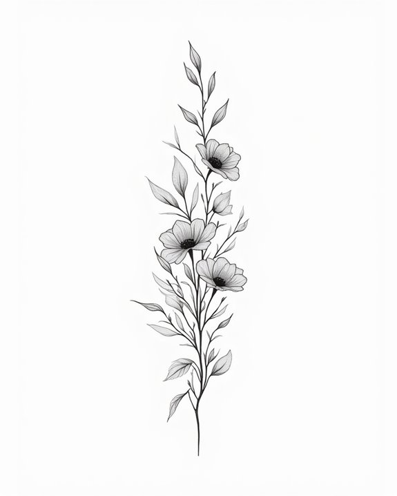 subtle elegant winged tattoos