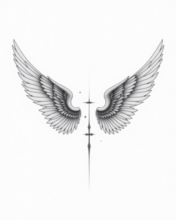 subtle faith cross tattoo