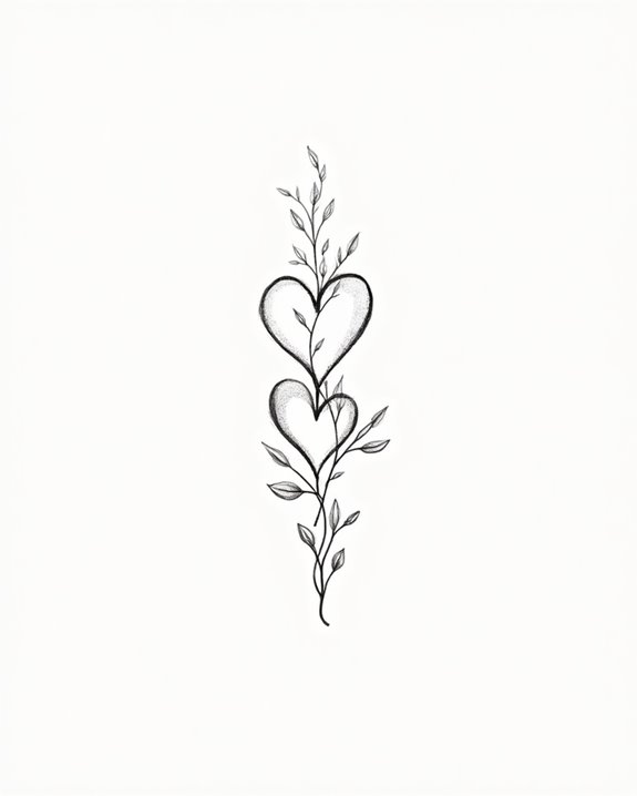 subtle heart symbol elegance