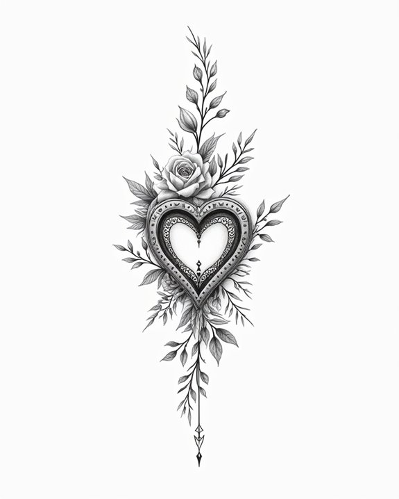 subtle love symbol art