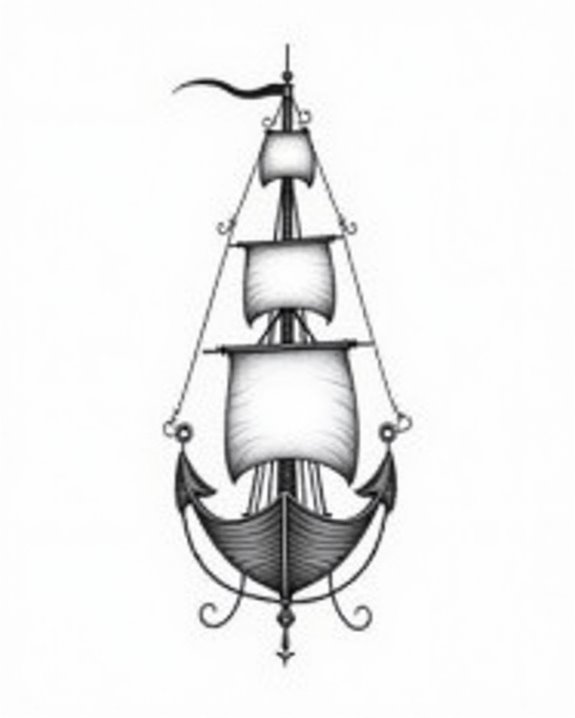 subtle maritime legends tattoo