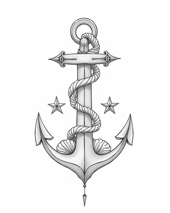 subtle maritime symbol tattoos