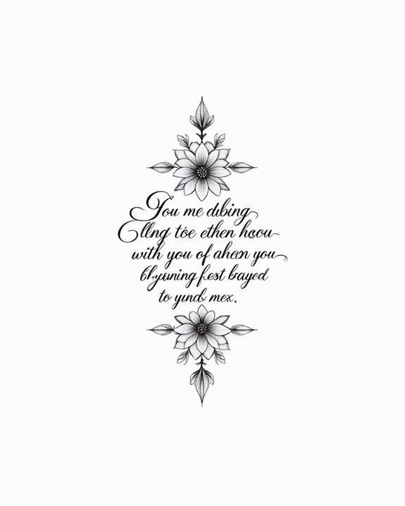 subtle meaningful quote tattoos