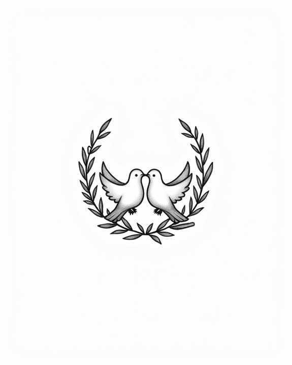 subtle peaceful symbol tattoos