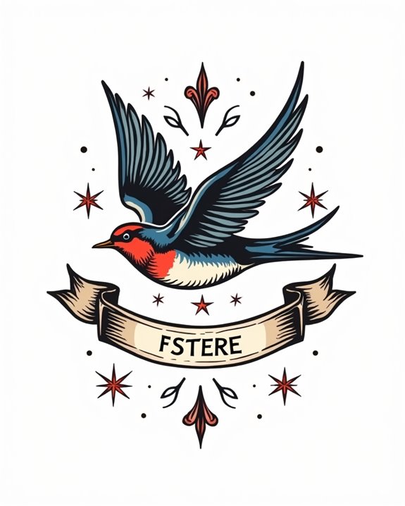 swallow banner symbolism