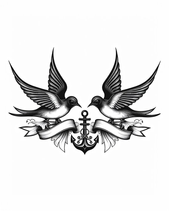 swallow flight tattoo symbolism