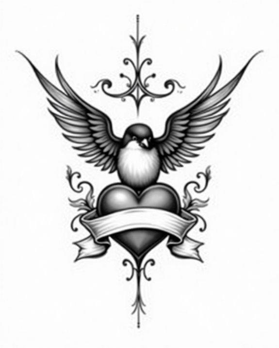 swallow heart symbolism