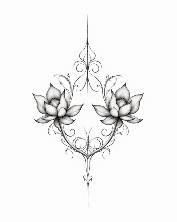 symmetrical harmonic floral unity