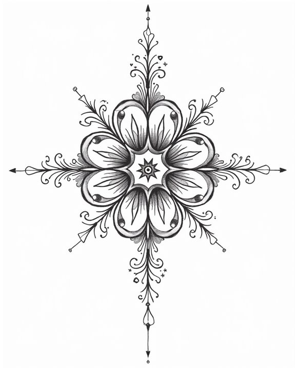 symmetrical spiritual cosmic symbols