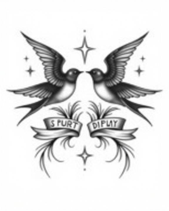 symmetrical swallow tattoo symbolism