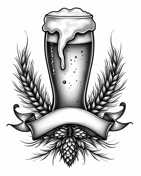 timeless beer celebration tattoo