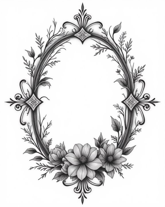 timeless floral tattoo elegance
