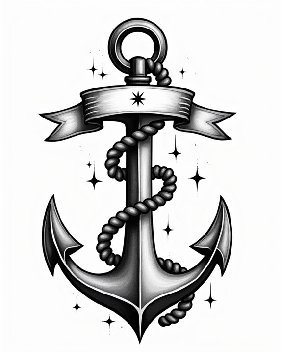 timeless nautical anchor symbol