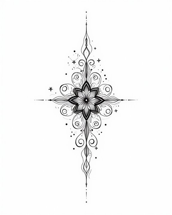 tiny abstract ink art