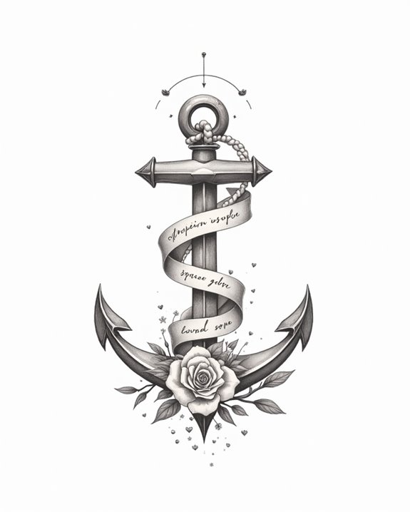 tiny anchors symbolize lasting love