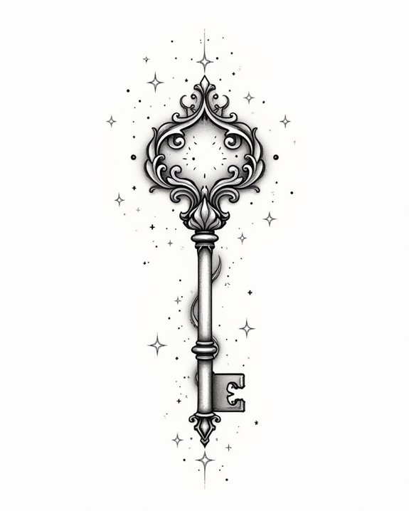 tiny key unlocking starry dreams