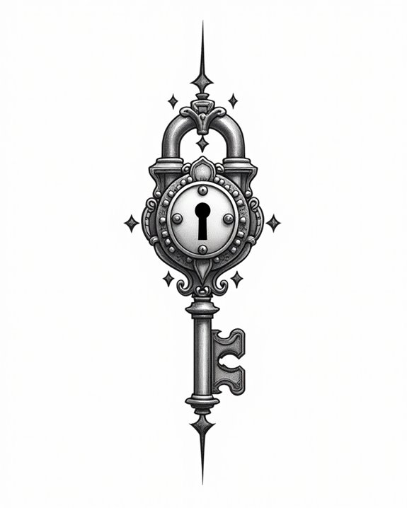 tiny lock and personalized key