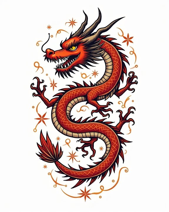 tiny whimsical ankle dragon